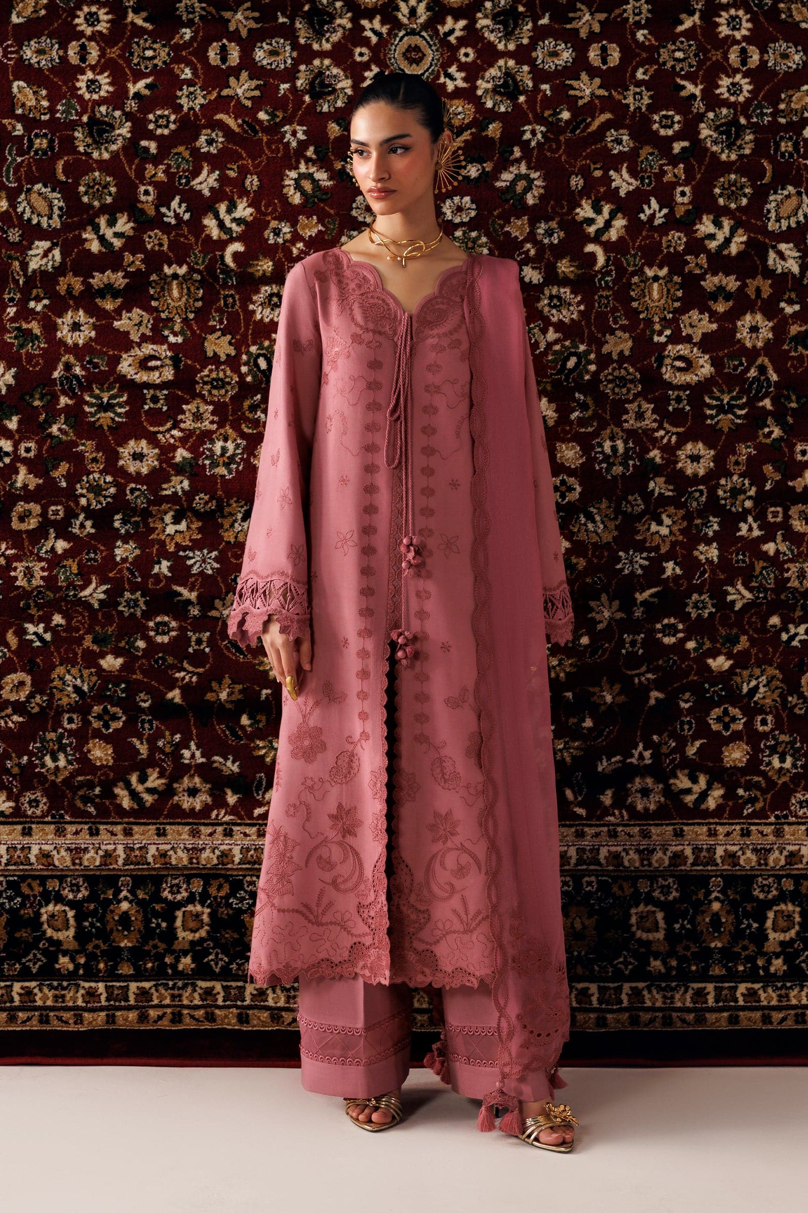 Qline linen '26 qalamkar | qlw-13 daniya Qline Linen '26 Qalamkar | QLW-13 DANIYA