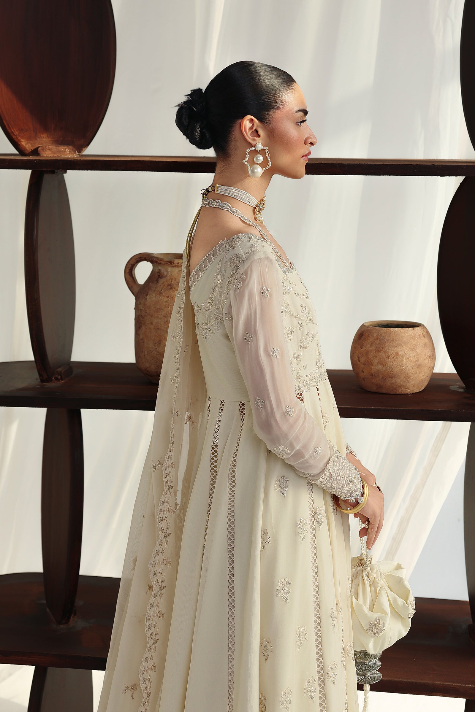 Qalamkar chiffon collection qcc-07 amera– detail view 4 Qalamkar Chiffon Collection QCC-07 AMERA– detail view 4