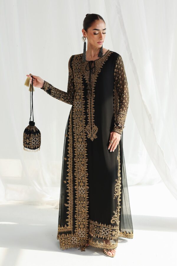 Qalamkar chiffon collection qcc-06 waliya– detail view 6 Qalamkar Chiffon Collection QCC-06 WALIYA– detail view 6