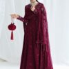 Qalamkar chiffon collection qcc-03 wafa Qalamkar Chiffon Collection QCC-03 WAFA
