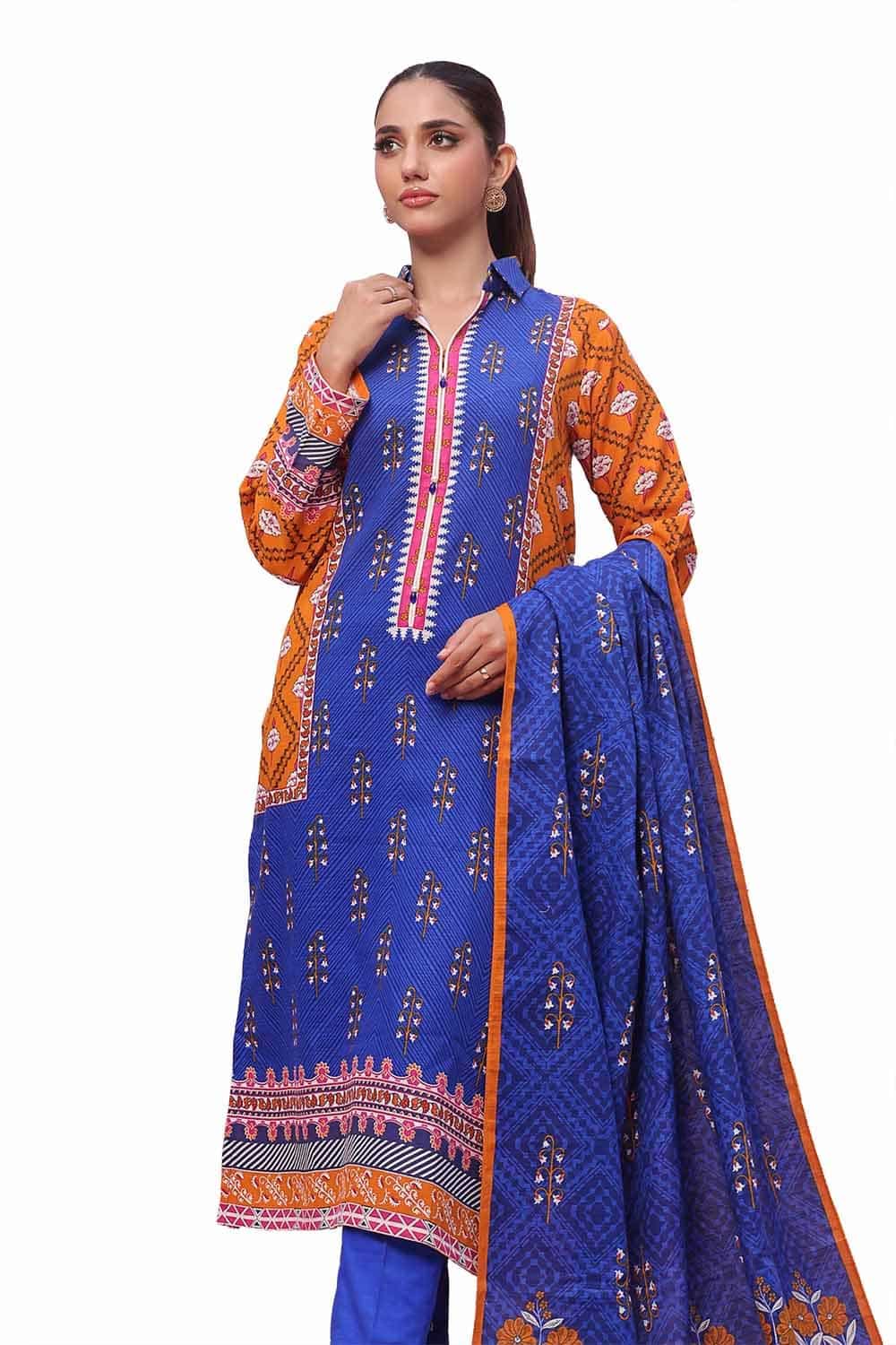 Sd-42113_2 Gul Ahmed Winter 2026 - 3 Piece Unstitched Printed Khaddar Suit– sd-42113 2