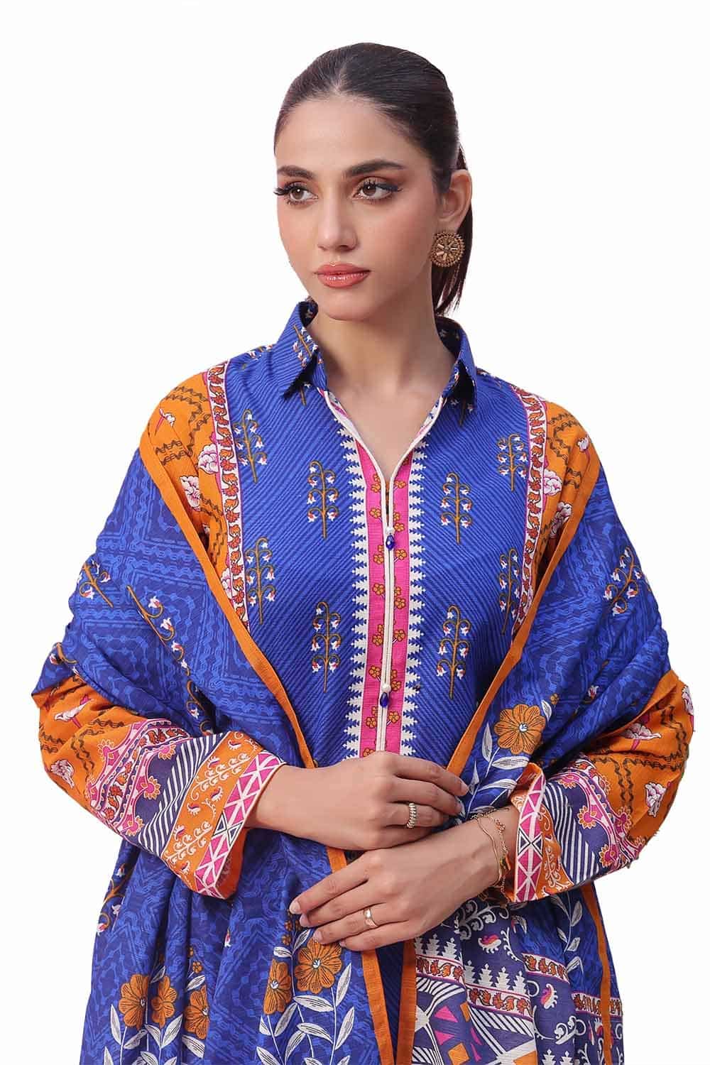 Sd-42113_4 Gul Ahmed Winter 2026 - 3 Piece Unstitched Printed Khaddar Suit– sd-42113 4