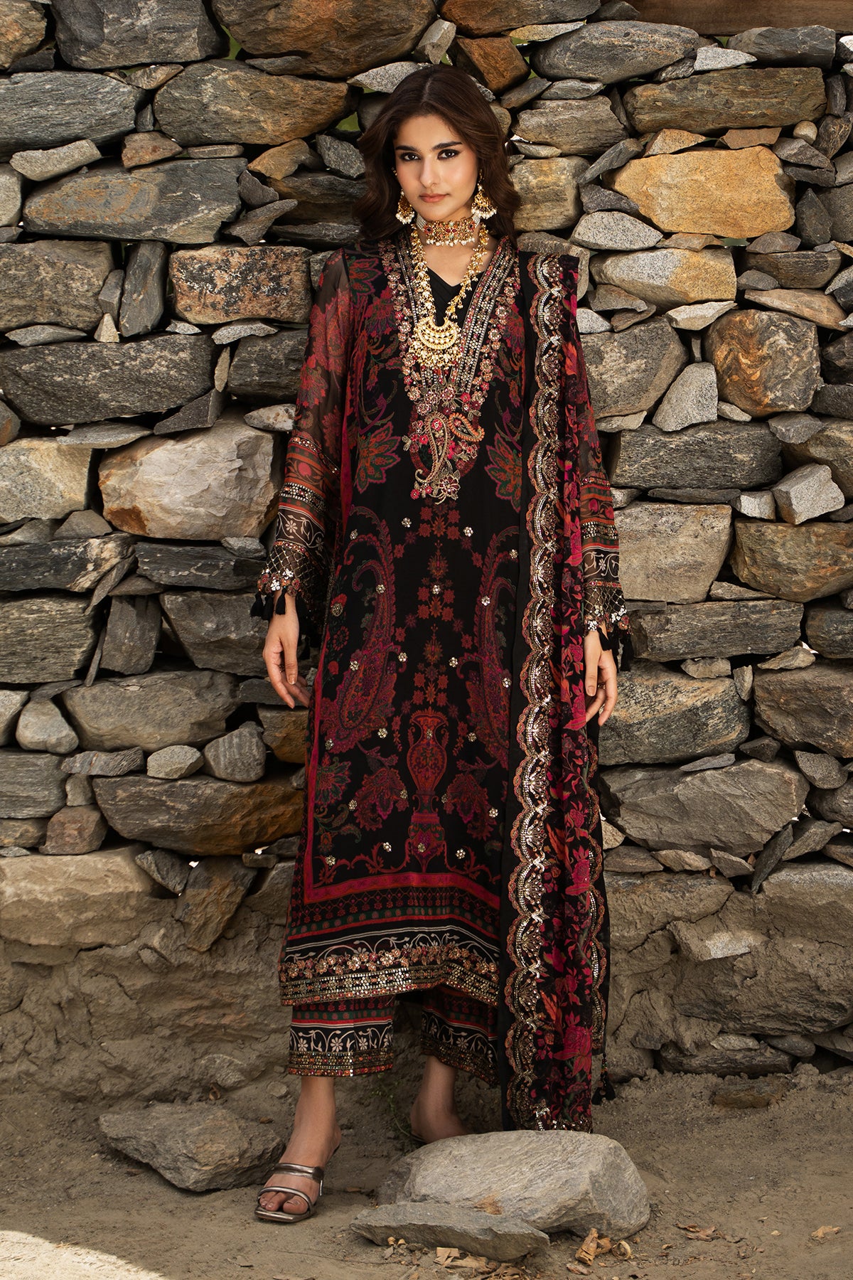 Charizma vasal winter v2 2026 3-pc unstitched embroidered chiffon collection vslw6-16 Charizma Vasal Winter V2 2026 3-PC Unstitched Embroidered Chiffon Collection VSLW6-16