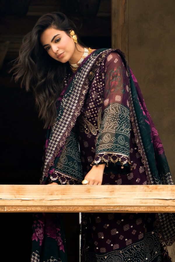 Charizma Vasal Winter V2 2026 3-PC Unstitched Embroidered Chiffon Collection VSLW6-12– alternate view Charizma Vasal Winter V2 2026 3-PC Unstitched Embroidered Chiffon Collection VSLW6-12– alternate view