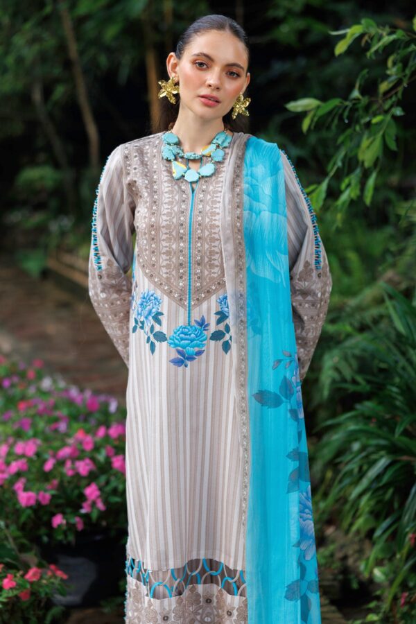 005A6504 Charizma Combination Collection 3-PC Unstitched Embroidered Lawn Collection CC6-09– 005A6504