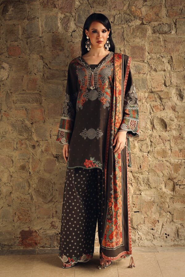Charizma Combination Collection 3-PC Unstitched Embroidered Linen Collection CCW7-15 Charizma Combination Collection 3-PC Unstitched Embroidered Linen Collection CCW7-15