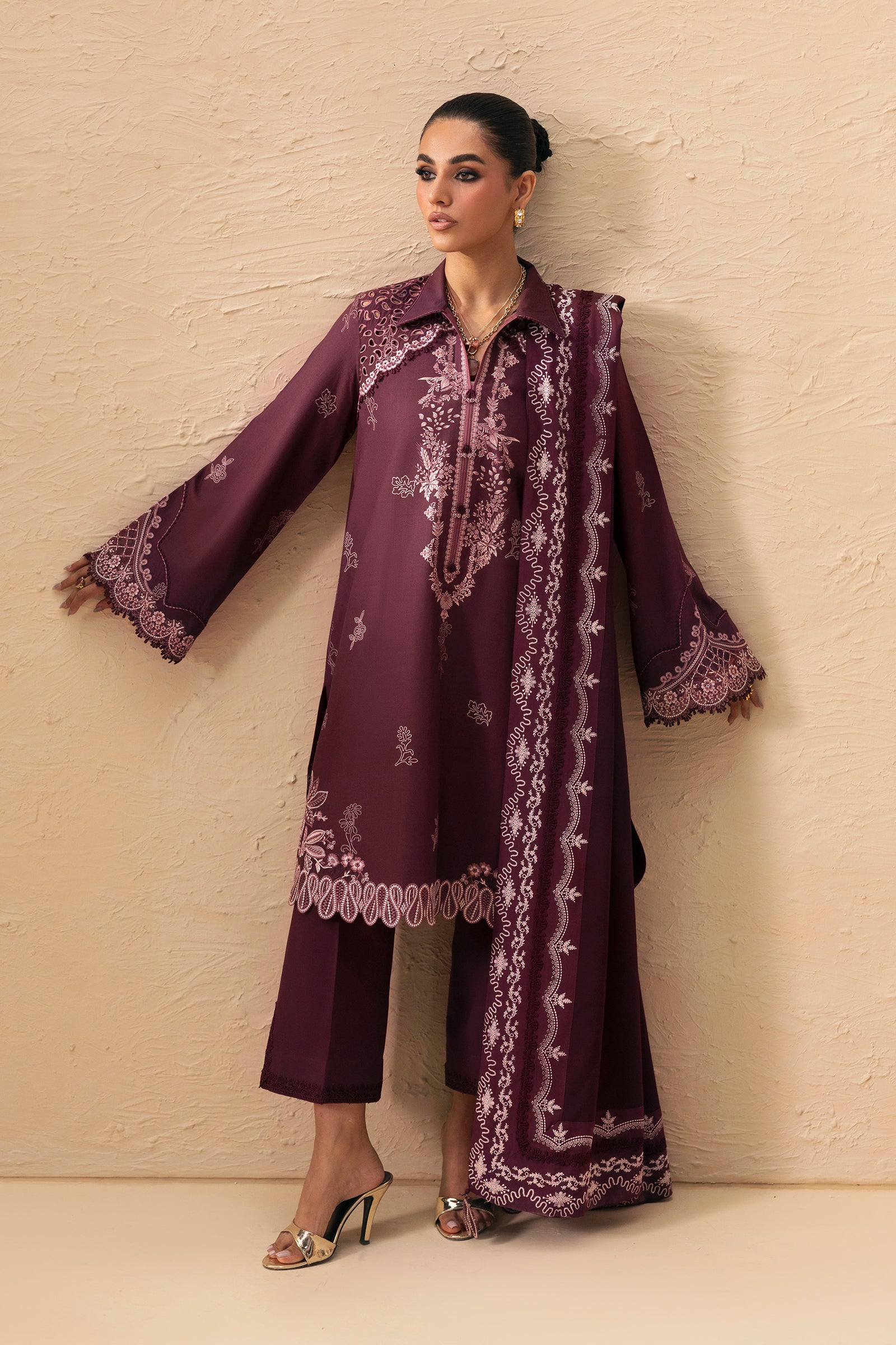 Qalamkar qprints winter 26 qpw-02 (b) veena Qalamkar QPrints Winter 26 QPW-02 (B) Veena