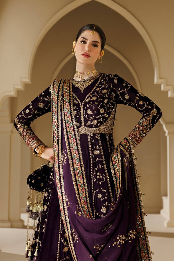 Jazmin chandni velvet formals 26 embroidered velvet formal cvf26-d03– 1l8a Jazmin Chandni Velvet Formals 26 Embroidered Velvet Formal CVF26-D03– 1L8A