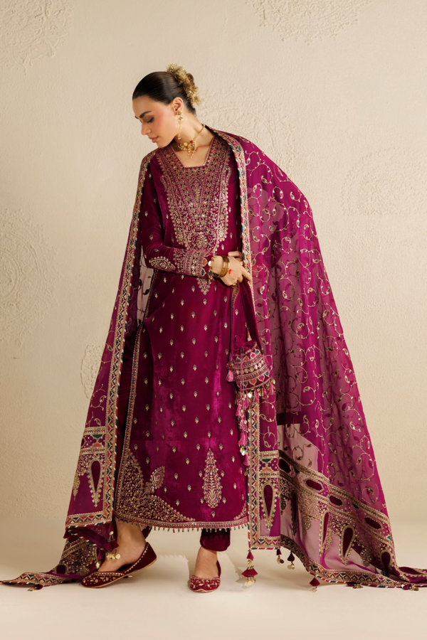 Jazmin Chandni Velvet Formals 26 Embroidered Velvet Formal CVF26-D12 Jazmin Chandni Velvet Formals 26 Embroidered Velvet Formal CVF26-D12