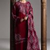 Zara shahjahan saraab winter unstitched qirmiz-d7 Zara Shahjahan Saraab Winter Unstitched QIRMIZ-D7