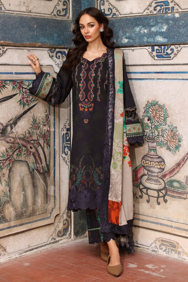 29a2287_2 Charizma Combination Collection 3-PC Unstitched Embroidered Linen Collection CCW7-21– 29A2287 2