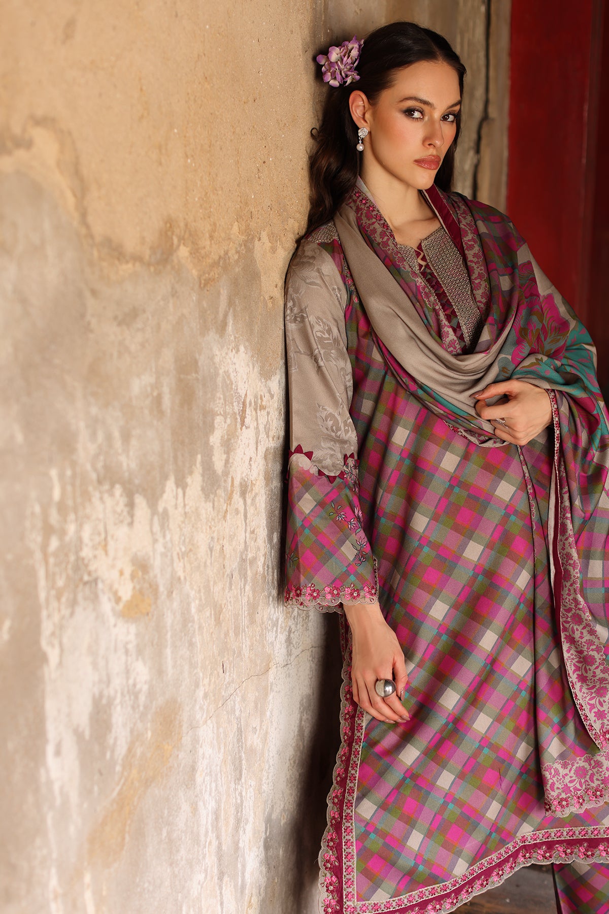 29a2944_2 Charizma Combination Collection 3-PC Unstitched Embroidered Linen Collection CCW7-20– 29A2944 2