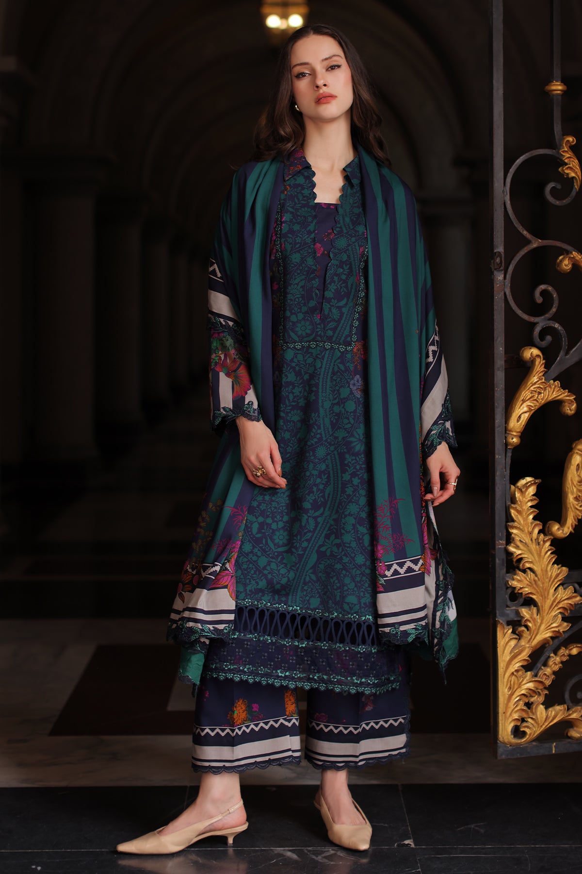 Charizma aniq winter collection 3-pc unstitched embroidered linen collection anw7-17 Charizma Aniq Winter Collection 3-PC Unstitched Embroidered Linen Collection ANW7-17