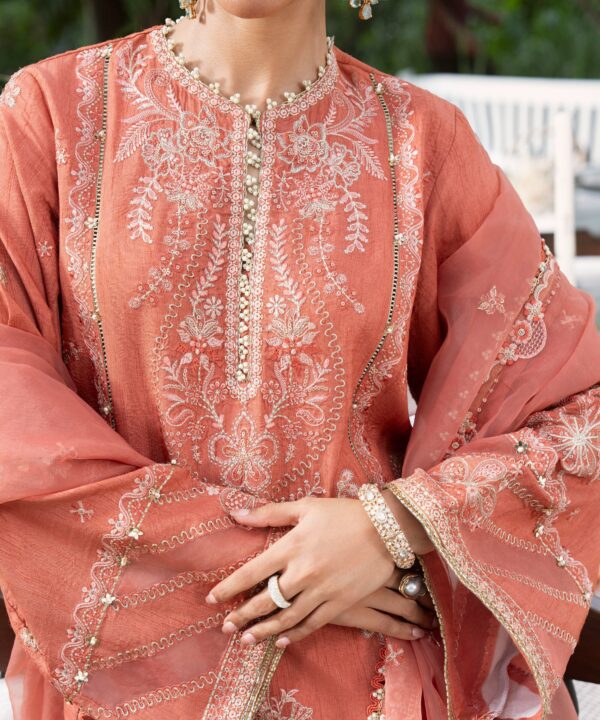 3PELXS26V854_2 Sapphire Unstitched Fall Winter 26 3 PIECE - EMBROIDERED RAW SILK SUIT | 3PELXS26V854– 3PELXS26V854 2