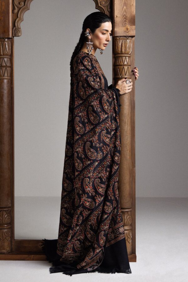 Zara shahjahan saraab winter unstitched oud-d5– detail view 2 Zara Shahjahan Saraab Winter Unstitched OUD-D5– detail view 2
