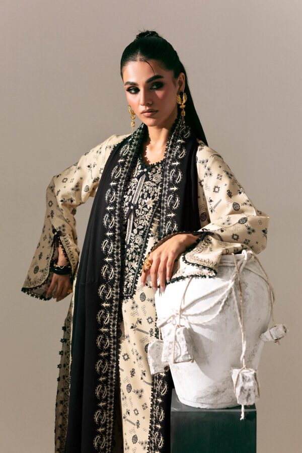 Qalamkar qprints winter 26 qpw-10 (a) mehru– detail view 2 Qalamkar QPrints Winter 26 QPW-10 (A) Mehru– detail view 2