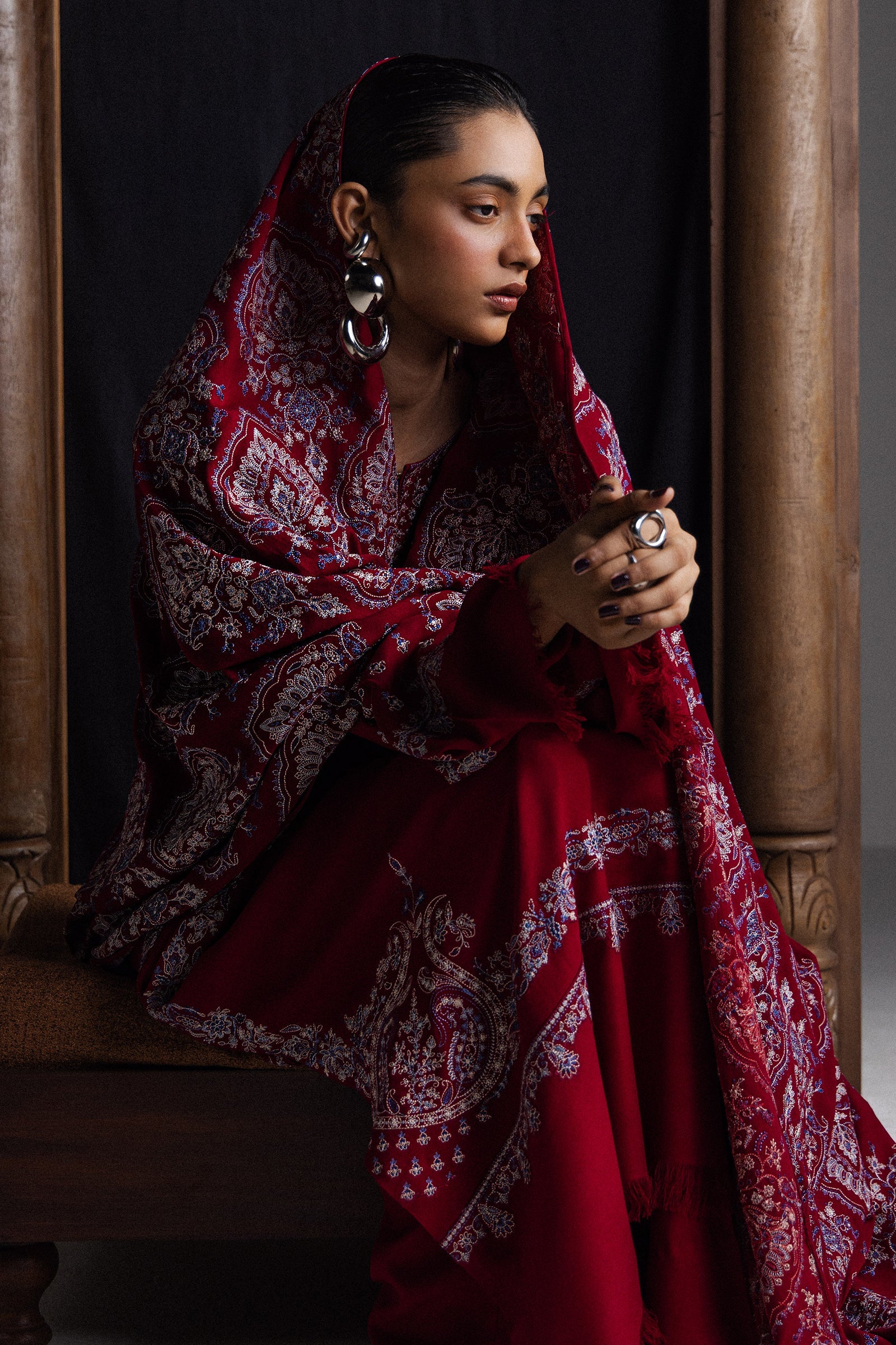 Zara shahjahan saraab winter unstitched qirmiz-d7– detail view 5 Zara Shahjahan Saraab Winter Unstitched QIRMIZ-D7– detail view 5