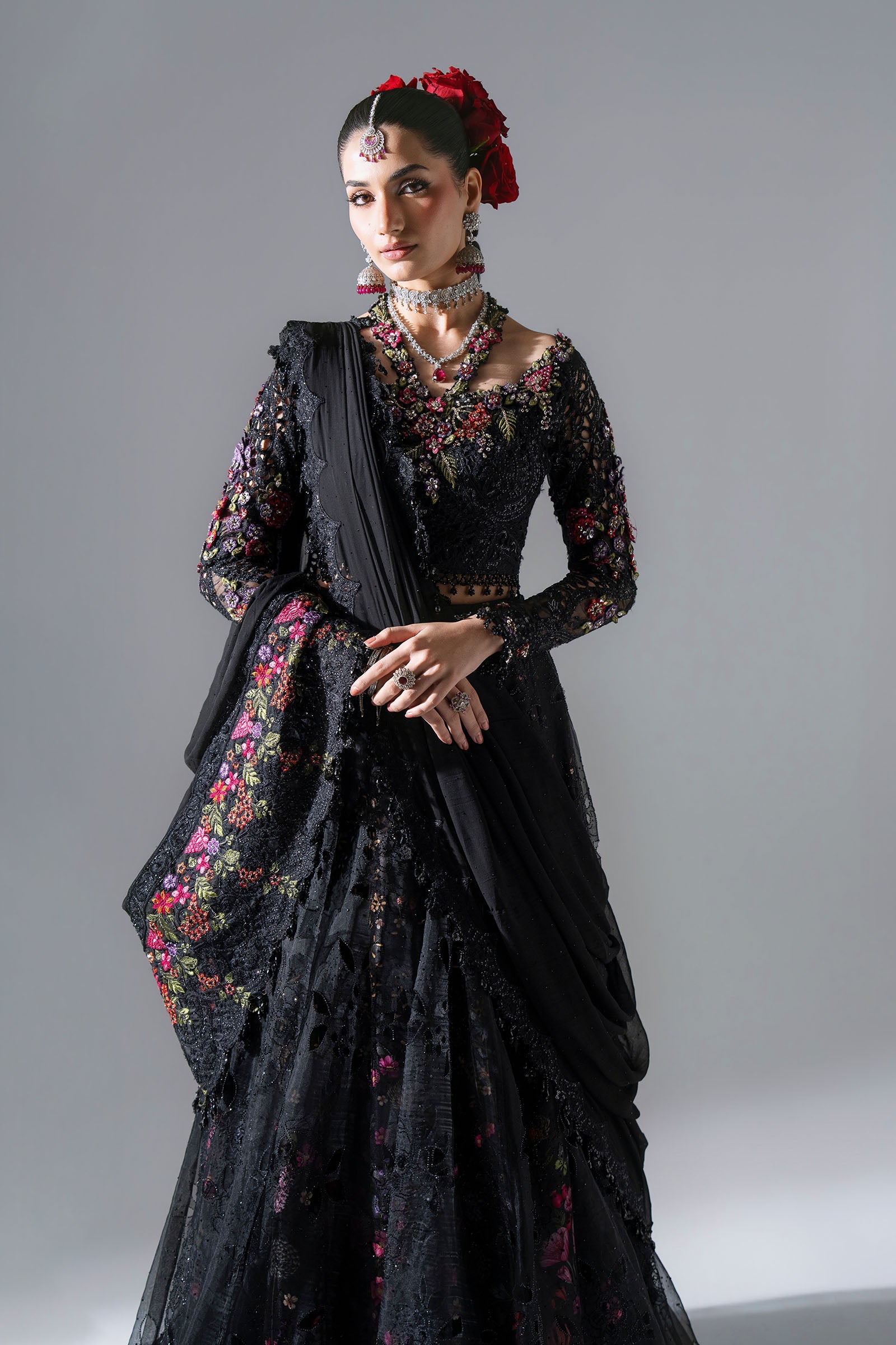 Maria b mbroidered bd-3101 3 piece unstitched embroidered organza suit– d-1-e Maria B Mbroidered BD-3101 3 Piece Unstitched Embroidered Organza Suit– D-1-E