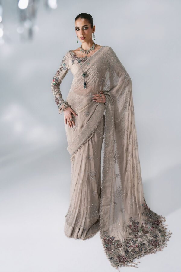 Maria b mbroidered bd-3103 unstitched embroidered chiffon saree– d-3-c Maria B Mbroidered BD-3103 Unstitched Embroidered Chiffon Saree– D-3-C