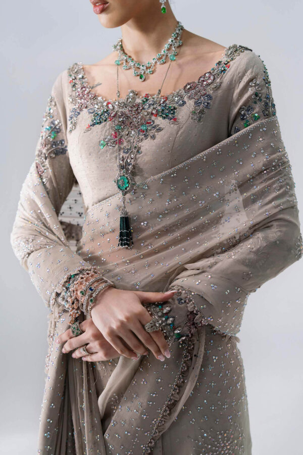 Maria b mbroidered bd-3103 unstitched embroidered chiffon saree– d-3-h Maria B Mbroidered BD-3103 Unstitched Embroidered Chiffon Saree– D-3-H