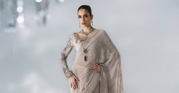 Maria b mbroidered bd-3103 unstitched embroidered chiffon saree– d-3-i Maria B Mbroidered BD-3103 Unstitched Embroidered Chiffon Saree– D-3-I