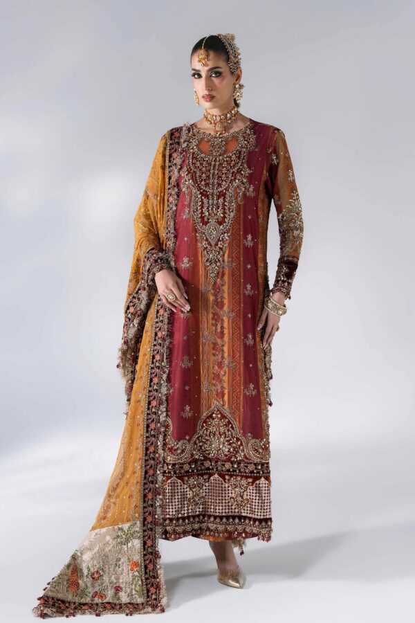 Maria B Mbroidered BD-3104 3 Piece Unstitched Embroidered Raw Silk Suit Maria B Mbroidered BD-3104 3 Piece Unstitched Embroidered Raw Silk Suit