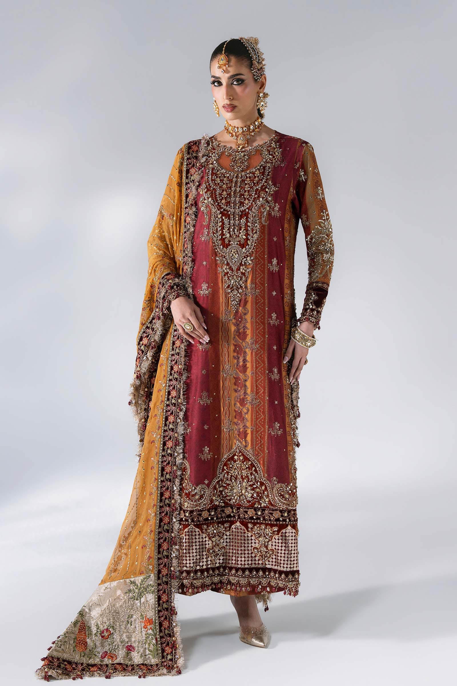 Maria b mbroidered bd-3104 3 piece unstitched embroidered raw silk suit Maria B Mbroidered BD-3104 3 Piece Unstitched Embroidered Raw Silk Suit
