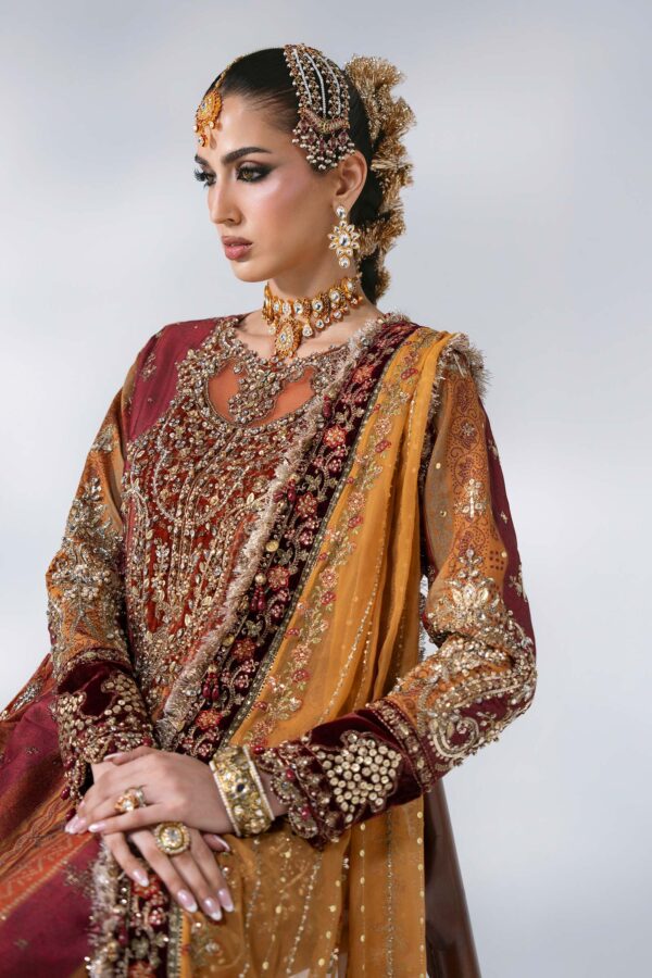 Maria B Mbroidered BD-3104 3 Piece Unstitched Embroidered Raw Silk Suit– D-4-B Maria B Mbroidered BD-3104 3 Piece Unstitched Embroidered Raw Silk Suit– D-4-B