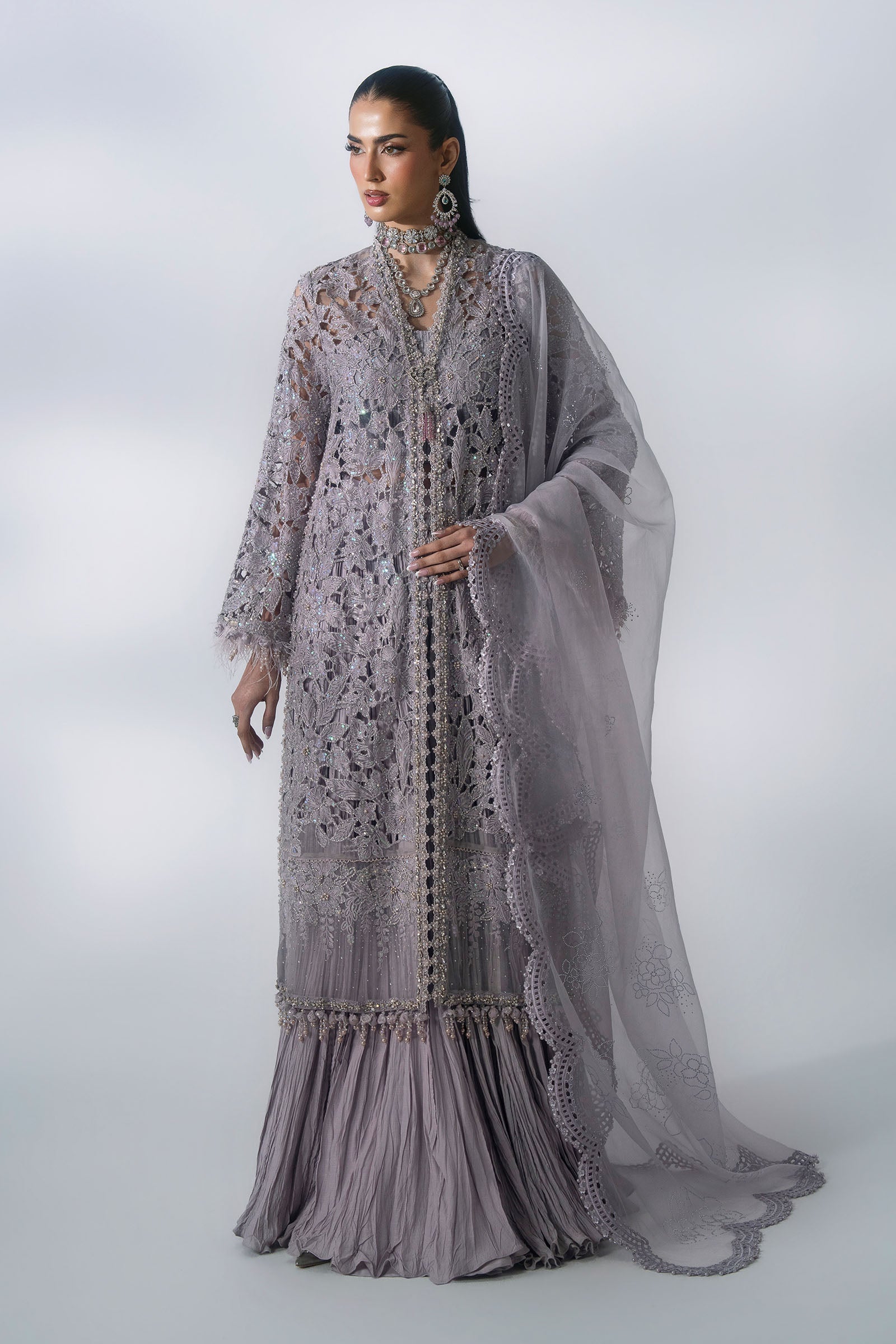 Maria b mbroidered bd-3105 3 piece unstitched embroidered organza suit– d-5-b Maria B Mbroidered BD-3105 3 Piece Unstitched Embroidered Organza Suit– D-5-B