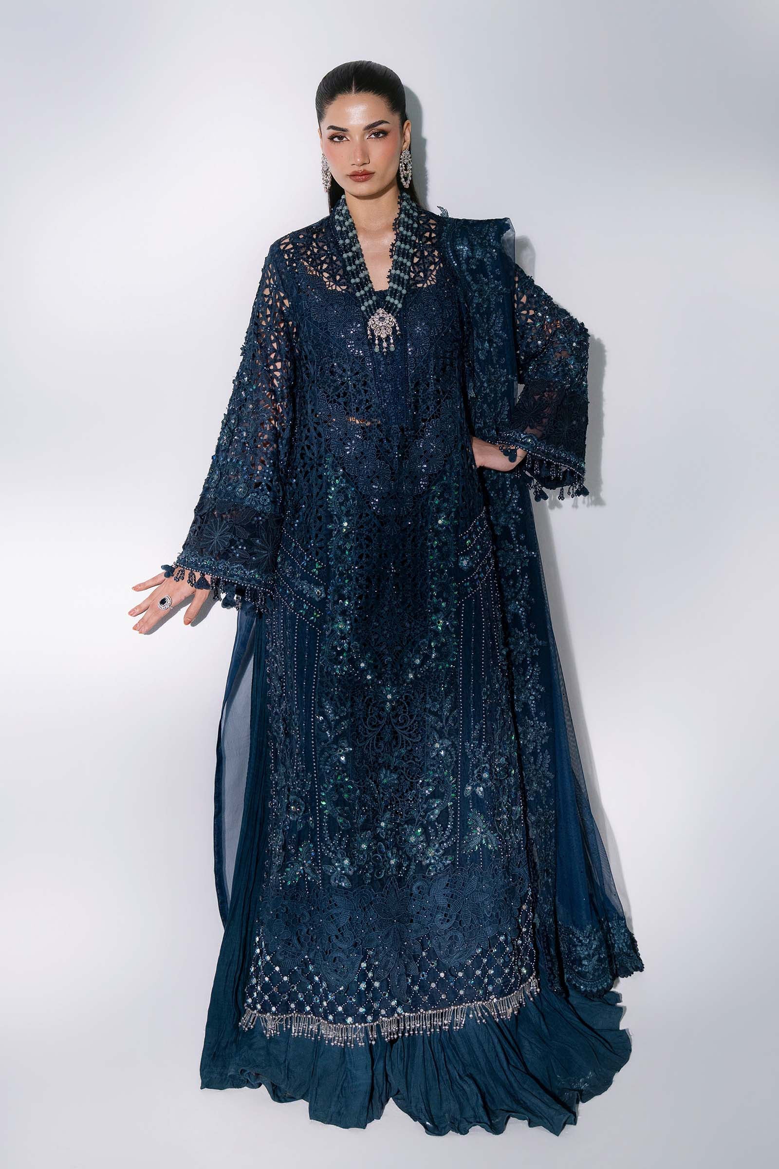 Maria b mbroidered bd-3106 3 piece unstitched embroidered organza suit– d-6-b Maria B Mbroidered BD-3106 3 Piece Unstitched Embroidered Organza Suit– D-6-B