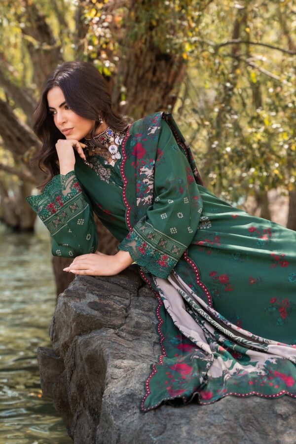 Charizma combination collection 3-pc unstitched embroidered linen collection ccw7-14– detail view 5 Charizma Combination Collection 3-PC Unstitched Embroidered Linen Collection CCW7-14– detail view 5