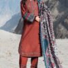 Charizma poshima collection 3-pc unstitched peach leather collection psw6-14 Charizma Poshima Collection 3-PC Unstitched Peach Leather Collection PSW6-14