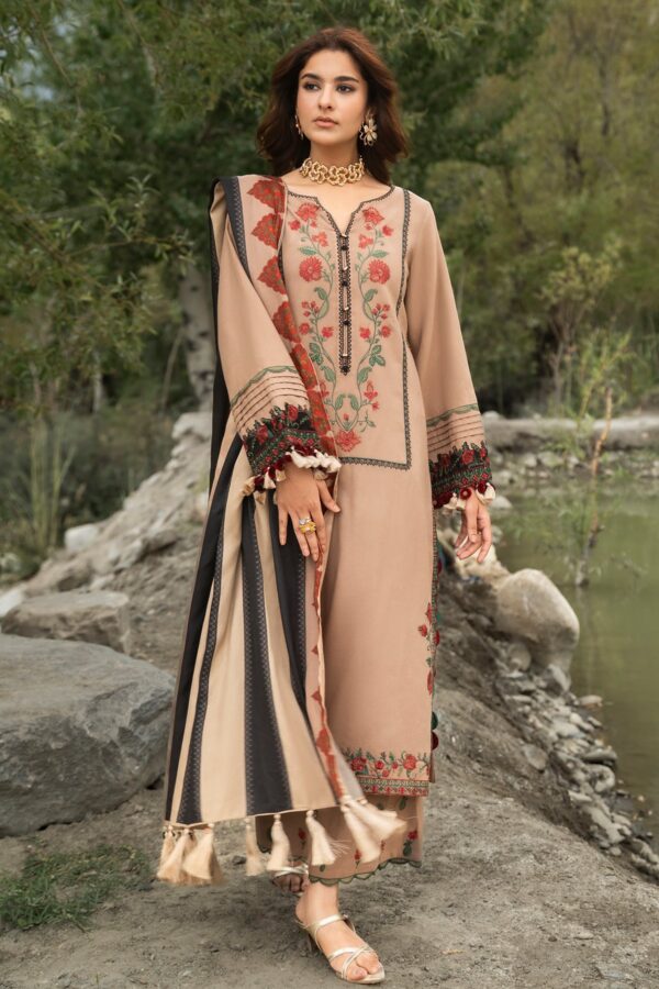 Charizma Poshima Collection 3-PC Unstitched Peach Leather Collection PSW6-17 Charizma Poshima Collection 3-PC Unstitched Peach Leather Collection PSW6-17