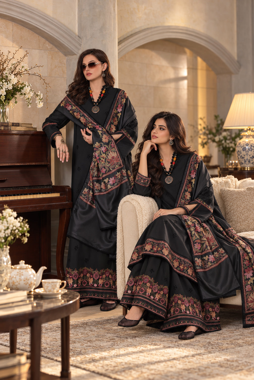 Noor by saadia asad winter embroidered printskhas 26 d2 a - shadow black aari– detail view 2 Noor by Saadia Asad Winter Embroidered Printskhas 26 D2 A - Shadow Black Aari– detail view 2