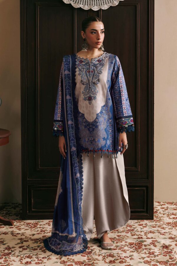 MB-CUSV15-01A-b M Basics Agla Station Winter 26 3 Pc Unstitched Embroidered Slub Khaddar Suit | MB-CUSV15-01A– MB-CUSV15-01A-b