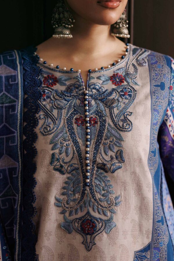 Mb-cusv15-01a-c M Basics Agla Station Winter 26 3 Pc Unstitched Embroidered Slub Khaddar Suit | MB-CUSV15-01A– MB-CUSV15-01A-c
