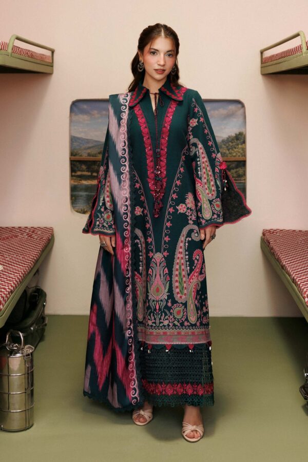 MB-CUSV15-02B-b M Basics Agla Station Winter 26 3 Pc Unstitched Embroidered Slub Khaddar Suit | MB-CUSV15-02B– MB-CUSV15-02B-b