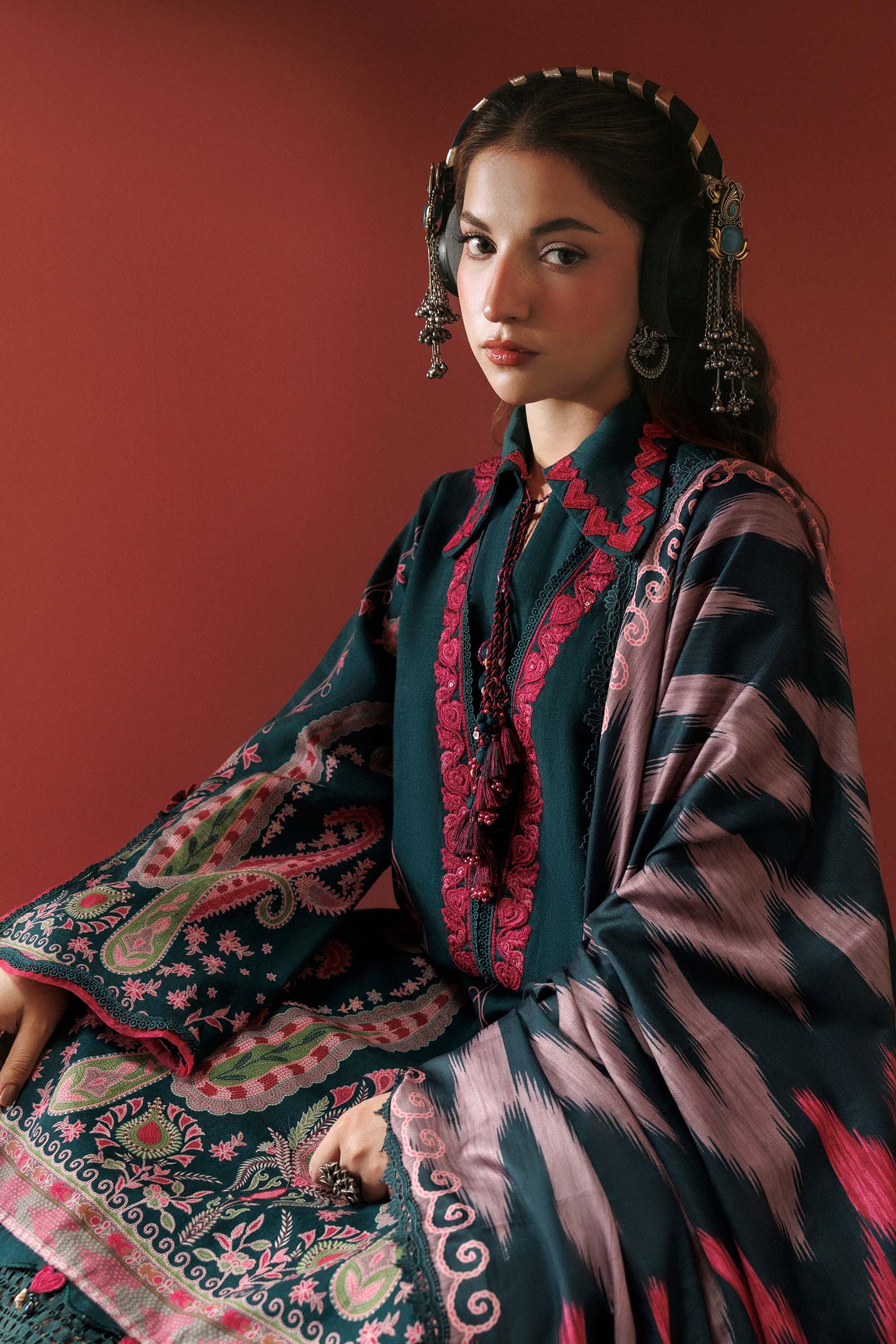 Mb-cusv15-02b-c M Basics Agla Station Winter 26 3 Pc Unstitched Embroidered Slub Khaddar Suit | MB-CUSV15-02B– MB-CUSV15-02B-c