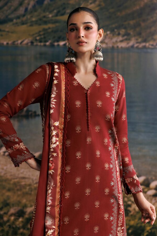 MB-CUSV15-03B-b M Basics Agla Station Winter 26 3 Pc Unstitched Embroidered Slub Khaddar Suit | MB-CUSV15-03B– MB-CUSV15-03B-b