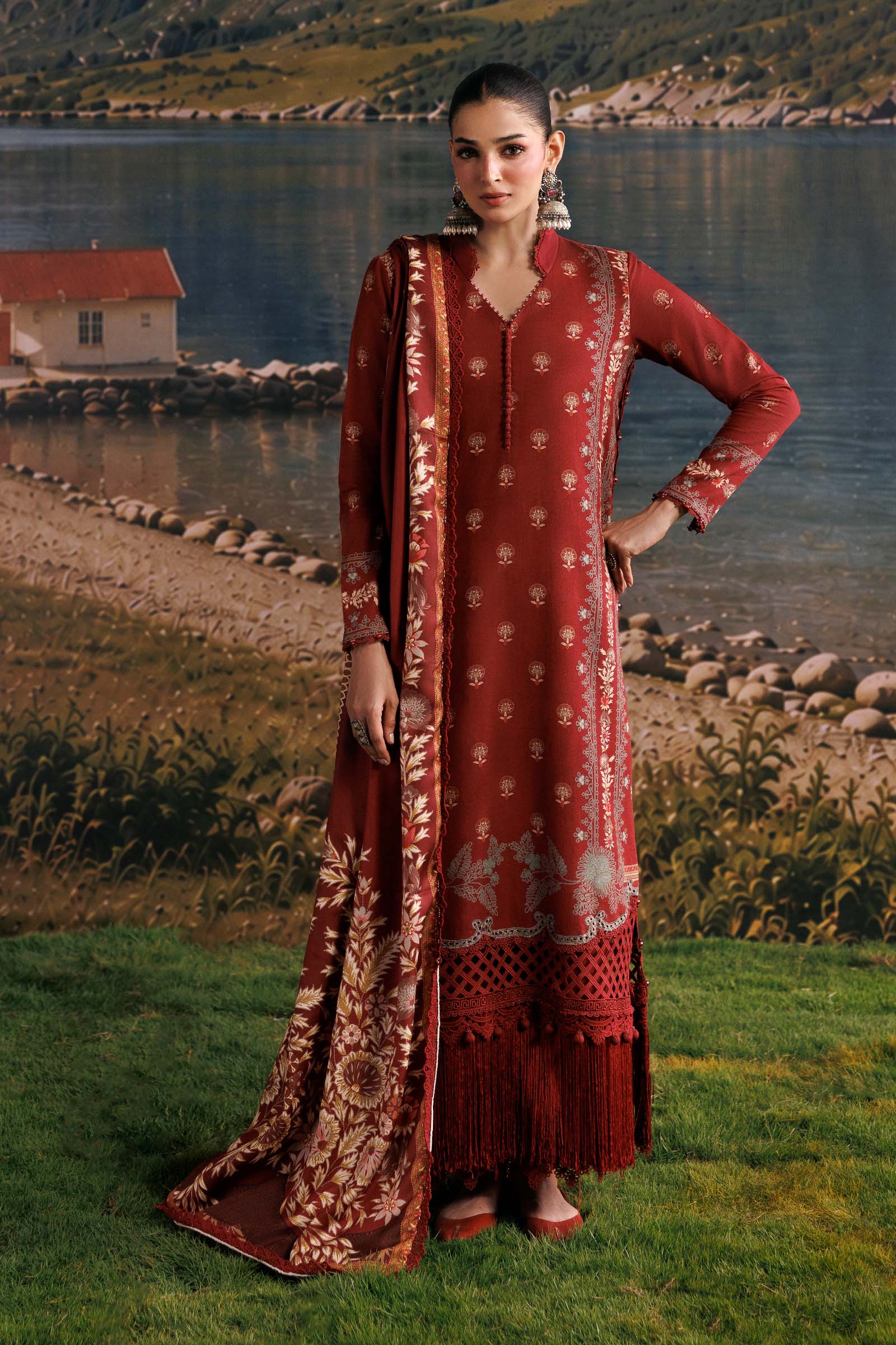 Mb-cusv15-03b-c M Basics Agla Station Winter 26 3 Pc Unstitched Embroidered Slub Khaddar Suit | MB-CUSV15-03B– MB-CUSV15-03B-c