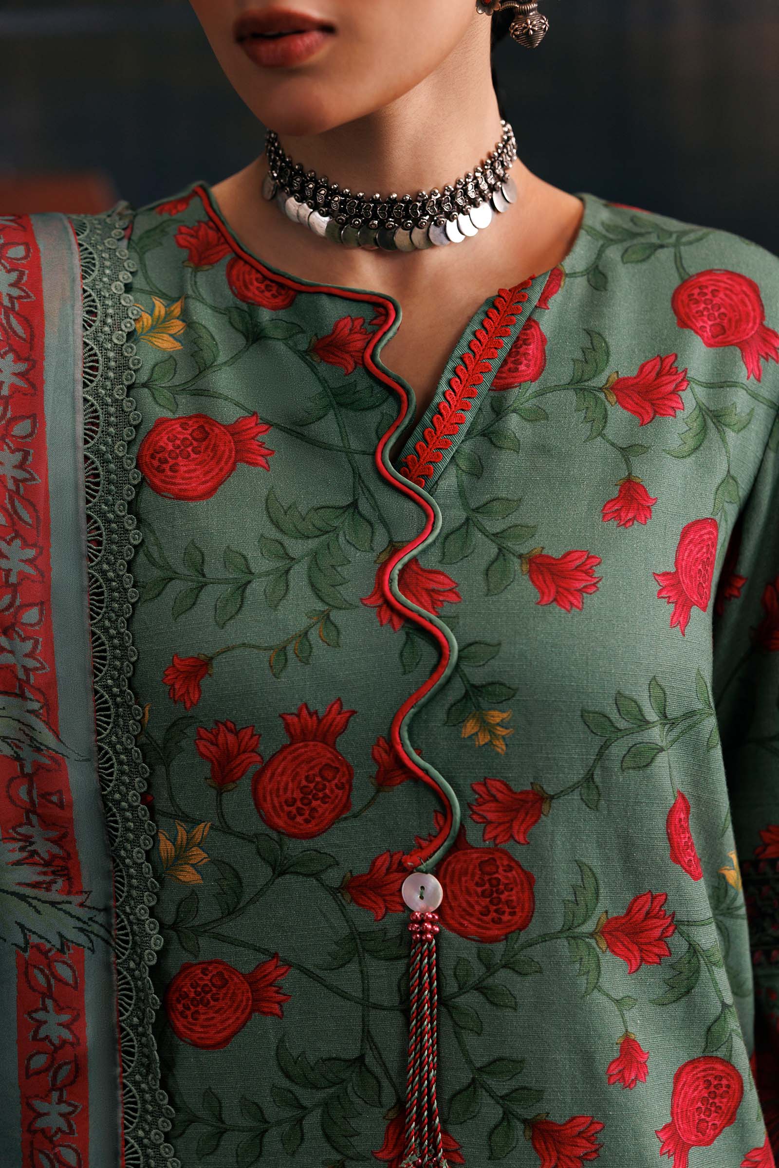 Mb-cusv15-06a-e M Basics Agla Station Winter 26 3 Pc Unstitched Embroidered Slub Khaddar Suit | MB-CUSV15-06A– MB-CUSV15-06A-e