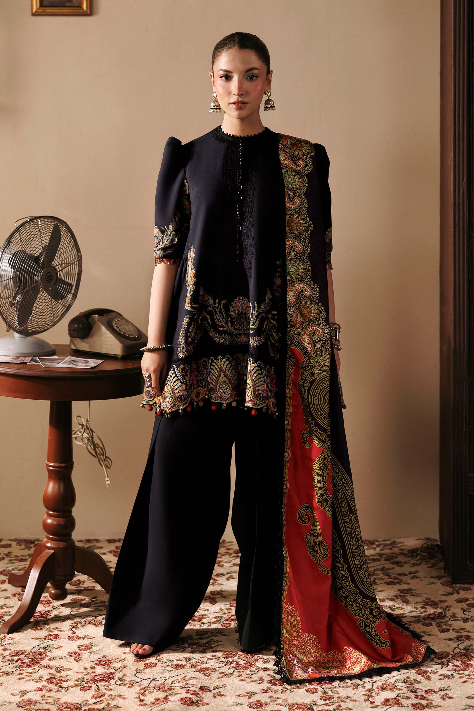 Mb-cusv15-11b-b M Basics Agla Station Winter 26 3 Pc Unstitched Embroidered Linen Suit | MB-CUSV15-11B– MB-CUSV15-11B-b