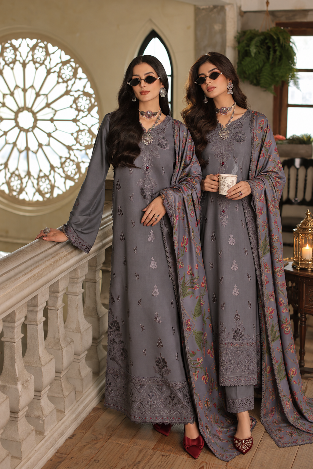 Slategreypakistaniwinterfashionduo-1 Noor by Saadia Asad Winter Embroidered Printskhas 26 D4 A - Graphite steel– SlategreyPakistaniwinterfashionduo-1