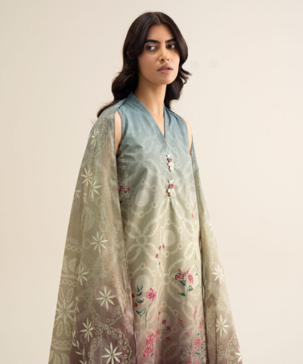 U2dds26v9250_6 Sapphire Unstitched Fall Winter 26 3 Piece - Printed Cotton Suit | U2DDS26V9250– U2DDS26V9250 6