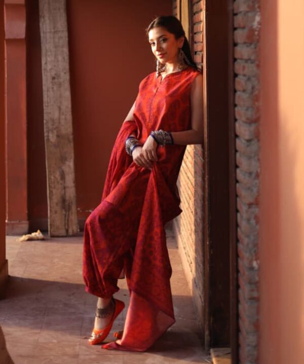 U3PD25V831TS_2 Sapphire Unstitched Fall Winter 26 3 Piece - Printed Cotton Viscose Suit | U3PD25V831TS– U3PD25V831TS 2
