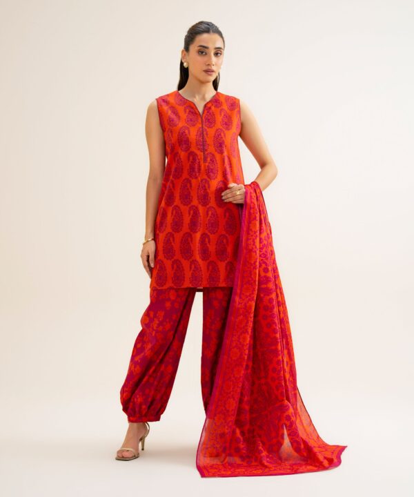 U3pd25v831ts_3 Sapphire Unstitched Fall Winter 26 3 Piece - Printed Cotton Viscose Suit | U3PD25V831TS– U3PD25V831TS 3