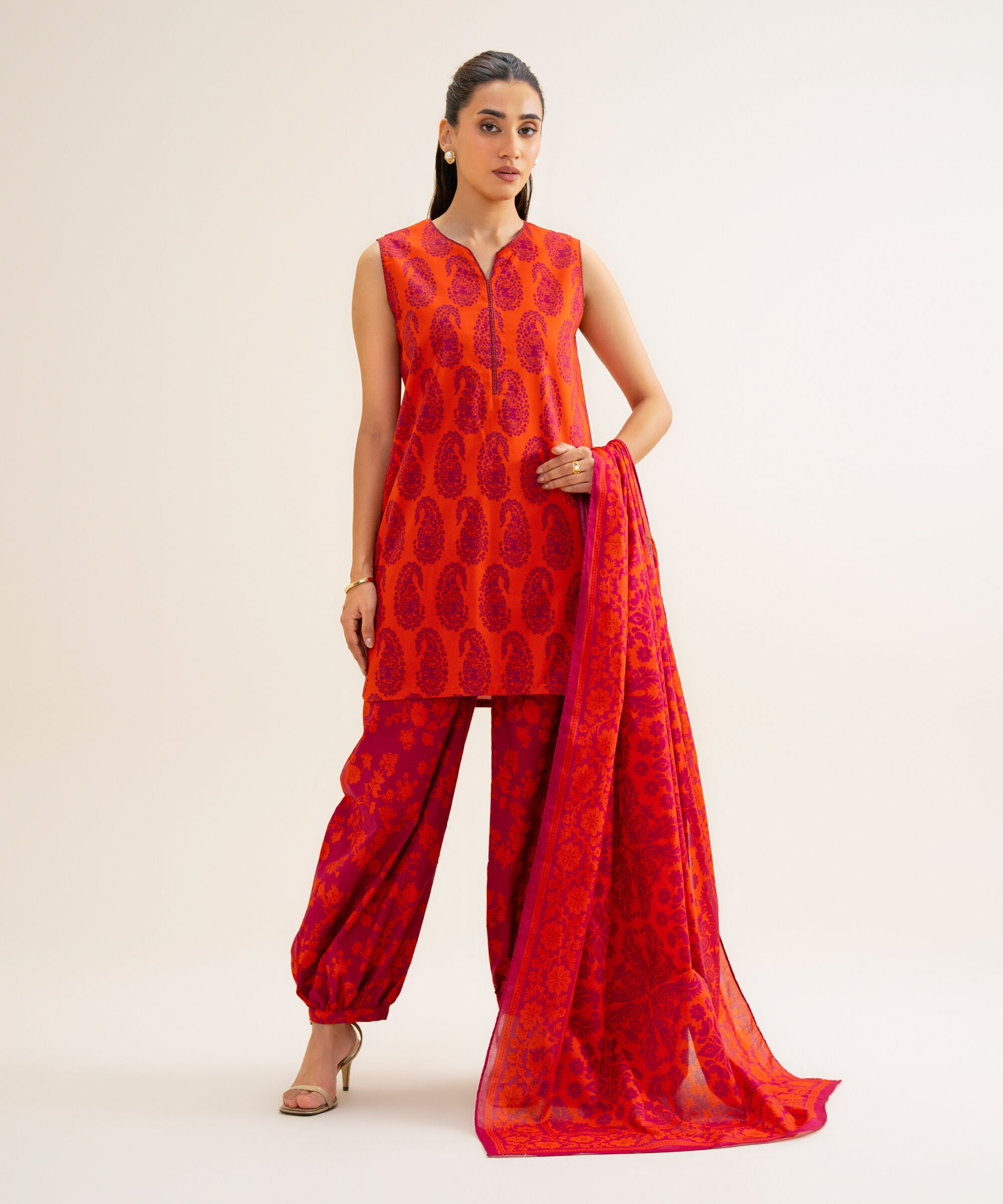 U3pd25v831ts_3 Sapphire Unstitched Fall Winter 26 3 Piece - Printed Cotton Viscose Suit | U3PD25V831TS– U3PD25V831TS 3