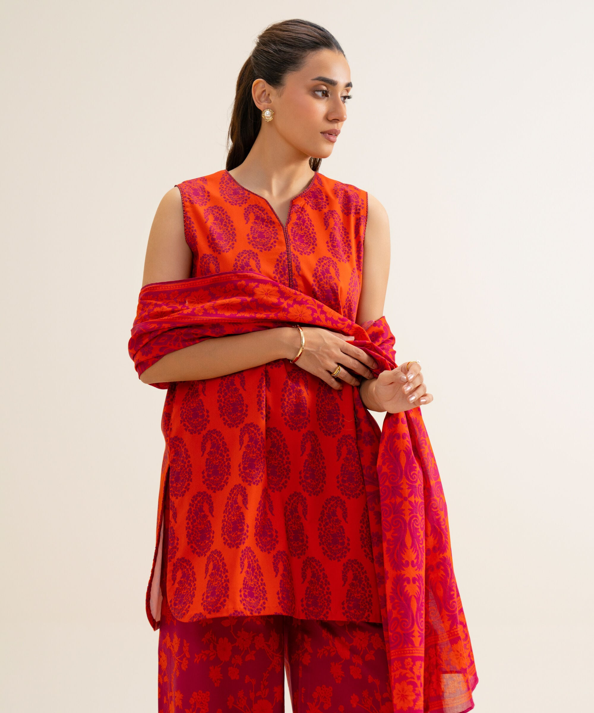 U3pd25v831ts_6 Sapphire Unstitched Fall Winter 26 3 Piece - Printed Cotton Viscose Suit | U3PD25V831TS– U3PD25V831TS 6