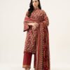 U3pds26v9101_2 Sapphire Unstitched Fall Winter 26 3 PIECE - PRINTED VISCOSE LINEN SUIT | U3PDS26V9101