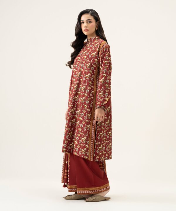 U3PDS26V9101_3 Sapphire Unstitched Fall Winter 26 3 PIECE - PRINTED VISCOSE LINEN SUIT | U3PDS26V9101– U3PDS26V9101 3
